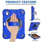 For iPad mini 6 Bat Hand Grip Turntable Stand Tablet Case(Blue Black) - 2