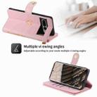 For Google Pixel 7 Pro POLA Love Multi-Card Slots Zipper Wallet Leather Phone Case(Pink) - 2