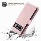 For Google Pixel 7 Pro POLA Love Multi-Card Slots Zipper Wallet Leather Phone Case(Pink) - 3