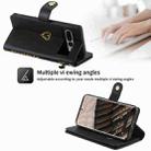 For Google Pixel 7 Pro POLA Love Multi-Card Slots Zipper Wallet Leather Phone Case(Black) - 2