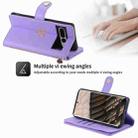 For Google Pixel 7 Pro POLA Love Multi-Card Slots Zipper Wallet Leather Phone Case(Purple) - 2