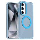 For Samsung Galaxy S24 FE 5G Candy Magsafe PC Hybrid TPU Phone Case(Blue) - 1