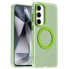 For Samsung Galaxy S24 FE 5G Candy Magsafe PC Hybrid TPU Phone Case(Green) - 1