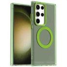 For Samsung Galaxy S24 Ultra 5G Candy Magsafe PC Hybrid TPU Phone Case(Green) - 1