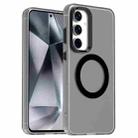 For Samsung Galaxy S23 FE 5G Candy Magsafe PC Hybrid TPU Phone Case(Black) - 1
