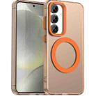 For Samsung Galaxy S25 5G Candy Magsafe PC Hybrid TPU Phone Case(Orange) - 1