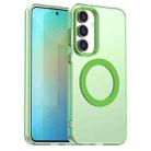For Samsung Galaxy S25 FE 5G Candy Magsafe PC Hybrid TPU Phone Case(Green) - 1
