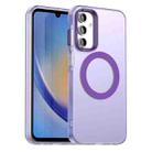 For Samsung Galaxy A15 4G Candy Magsafe PC Hybrid TPU Phone Case(Purple) - 1