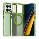 For Xiaomi Poco F6 Pro Candy Magsafe PC Hybrid TPU Phone Case(Green) - 1