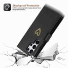 For Samsung Galaxy S23 Ultra 5G POLA Love Multi-Card Slots Zipper Wallet Leather Phone Case(Black) - 3