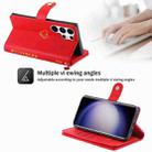 For Samsung Galaxy S23 Ultra 5G POLA Love Multi-Card Slots Zipper Wallet Leather Phone Case(Red) - 2
