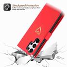 For Samsung Galaxy S23 Ultra 5G POLA Love Multi-Card Slots Zipper Wallet Leather Phone Case(Red) - 3