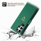 For Samsung Galaxy S23 Ultra 5G POLA Love Multi-Card Slots Zipper Wallet Leather Phone Case(Dark Green) - 3