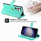 For Samsung Galaxy S23 Ultra 5G POLA Love Multi-Card Slots Zipper Wallet Leather Phone Case(Light Green) - 2
