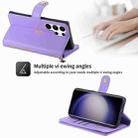 For Samsung Galaxy S23 Ultra 5G POLA Love Multi-Card Slots Zipper Wallet Leather Phone Case(Purple) - 2