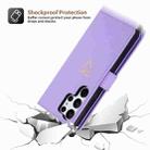 For Samsung Galaxy S23 Ultra 5G POLA Love Multi-Card Slots Zipper Wallet Leather Phone Case(Purple) - 3