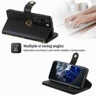 For Huawei P60 Pro POLA Love Multi-Card Slots Zipper Wallet Leather Phone Case(Black) - 2