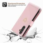For Samsung Galaxy A54 POLA Love Multi-Card Slots Zipper Wallet Leather Phone Case(Pink) - 3