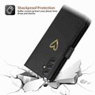 For Samsung Galaxy A54 POLA Love Multi-Card Slots Zipper Wallet Leather Phone Case(Black) - 3