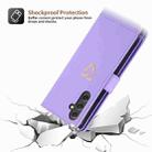 For Samsung Galaxy A54 POLA Love Multi-Card Slots Zipper Wallet Leather Phone Case(Purple) - 3