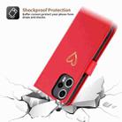 For Xiaomi Poco F5 POLA Love Multi-Card Slots Zipper Wallet Leather Phone Case(Red) - 3