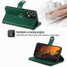 For Xiaomi Poco F5 POLA Love Multi-Card Slots Zipper Wallet Leather Phone Case(Dark Green) - 2