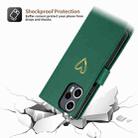 For Xiaomi Poco F5 POLA Love Multi-Card Slots Zipper Wallet Leather Phone Case(Dark Green) - 3