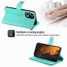 For Xiaomi Poco F5 POLA Love Multi-Card Slots Zipper Wallet Leather Phone Case(Light Green) - 2