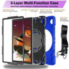 For Samsung Galaxy Tab A8 Bat Hand Grip Turntable Stand Tablet Case(Blue Black) - 3