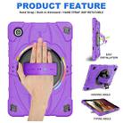 For Samsung Galaxy Tab A8 Bat Hand Grip Turntable Stand Tablet Case(Purple Black) - 2