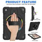 For Samsung Galaxy Tab A9+ Bat Hand Grip Turntable Stand Tablet Case(Black) - 2