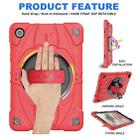 For Samsung Galaxy Tab A9+ Bat Hand Grip Turntable Stand Tablet Case(Red Black) - 2