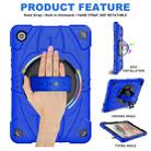 For Samsung Galaxy Tab A9+ Bat Hand Grip Turntable Stand Tablet Case(Blue Black) - 2