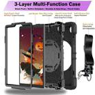 For Samsung Galaxy Tab A7 Lite Bat Hand Grip Turntable Stand Tablet Case(Black) - 3