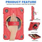 For Samsung Galaxy Tab A7 Lite Bat Hand Grip Turntable Stand Tablet Case(Red Black) - 2