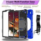 For Samsung Galaxy Tab A7 Lite Bat Hand Grip Turntable Stand Tablet Case(Blue Black) - 3