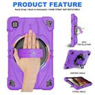 For Samsung Galaxy Tab A7 Lite Bat Hand Grip Turntable Stand Tablet Case(Purple Black) - 2