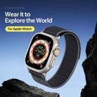 For Apple Watch 42mm / 41mm / 40mm / 38mm DUX DUCIS YJ Series Nylon Watch Band(Black Grey) - 2
