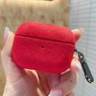 For AirPods Pro 2 Turn Fur Bluetooth Earphone PC Protective Case(Red) - 1