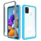 For Samsung Galaxy A21s Shockproof Starry Sky PC + TPU Protective Case(Sky Blue) - 1