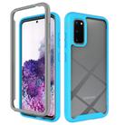 For Samsung Galaxy S20 Shockproof Starry Sky PC + TPU Protective Case(Sky Blue) - 1