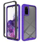 For Samsung Galaxy S20 Shockproof Starry Sky PC + TPU Protective Case(Purple) - 1