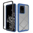 For Samsung Galaxy S20 Ultra Shockproof Starry Sky PC + TPU Protective Case(Blue) - 1