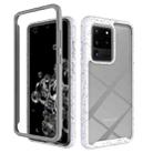 For Samsung Galaxy S20 Ultra Shockproof Starry Sky PC + TPU Protective Case(White) - 1