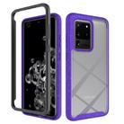 For Samsung Galaxy S20 Ultra Shockproof Starry Sky PC + TPU Protective Case(Purple) - 1