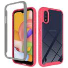 For Samsung Galaxy A01 Shockproof Starry Sky PC + TPU Protective Case(Red) - 1
