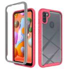 For Samsung Galaxy A11 Shockproof Starry Sky PC + TPU Protective Case(Red) - 1