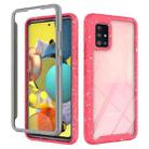 For Samsung Galaxy A51 5G Shockproof Starry Sky PC + TPU Protective Case(Red) - 1