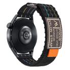 20mm Dual-Section Sports Style Nylon Loop Watch Band(Black) - 3
