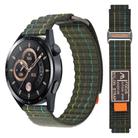 20mm Dual-Section Sports Style Nylon Loop Watch Band(Green) - 1